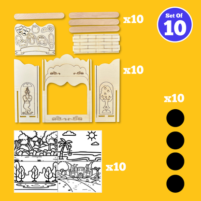 Set of 10 - Puppet Theatre