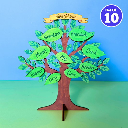 Set of 10 Taku Whanau Tree