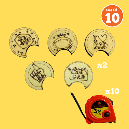 Set of 10 - Tape Measure Discs