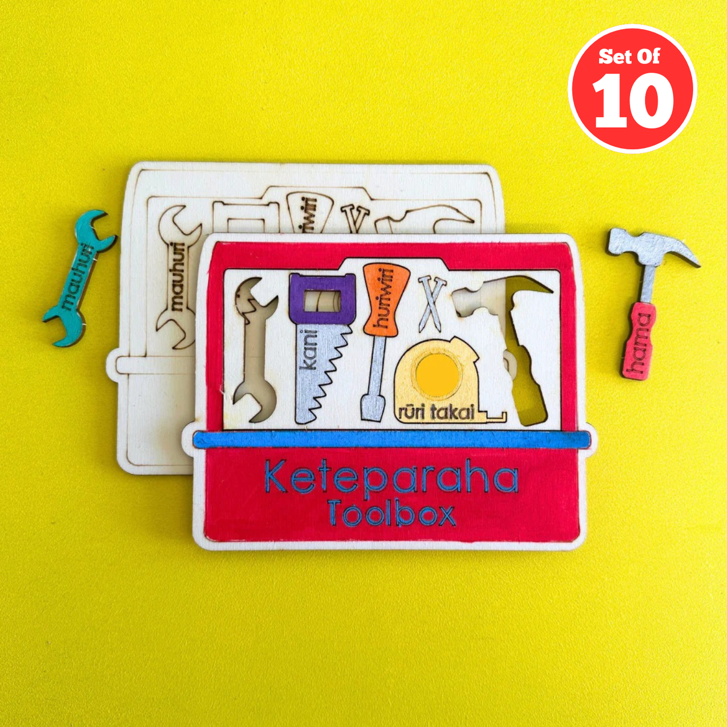 Set of 10 - Te Reo Toolbox Puzzle