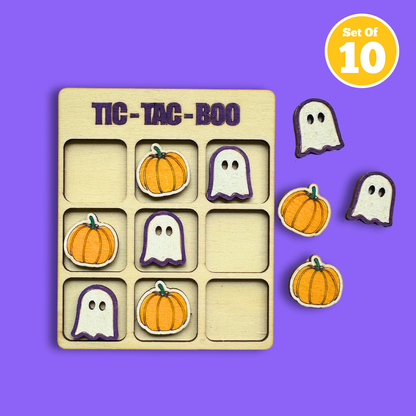 Set of 10 - Tic Tac Boo