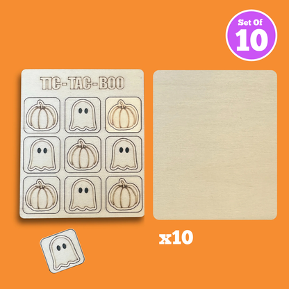 Set of 10 - Tic Tac Boo