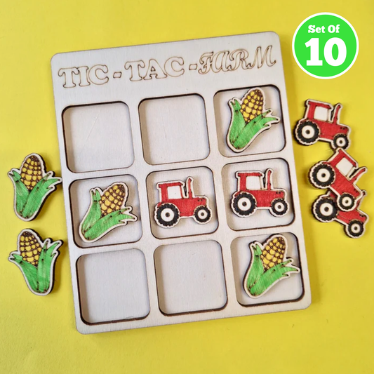Set of 10 - Tic Tac Farm