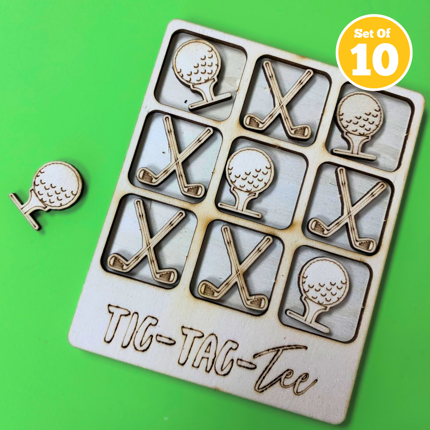 Set of 10 - Golf Tic Tac Tee