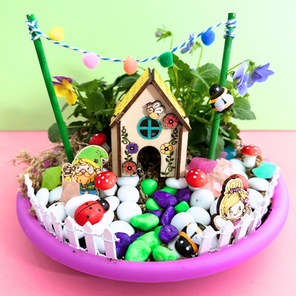 Set of 10 - Mini Fairy House
