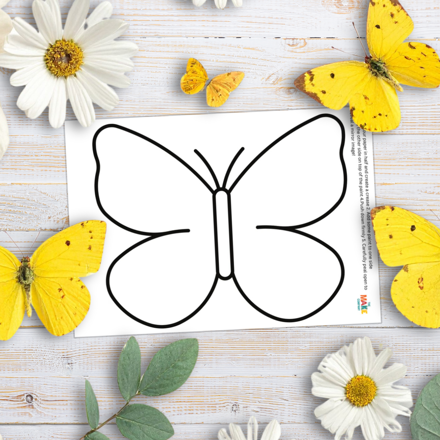 Mirror Butterfly - Free Printable