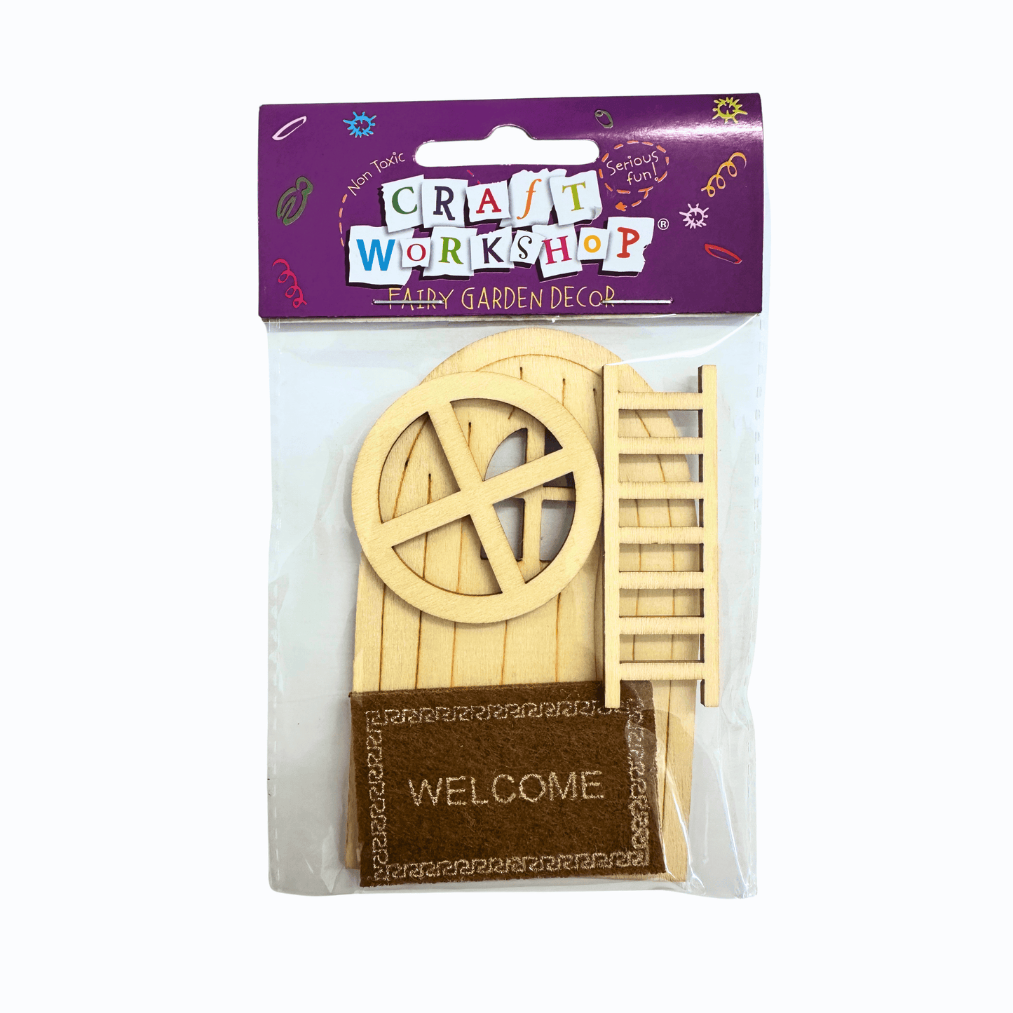 SALE - Mini Fairy Door with Welcome Mat