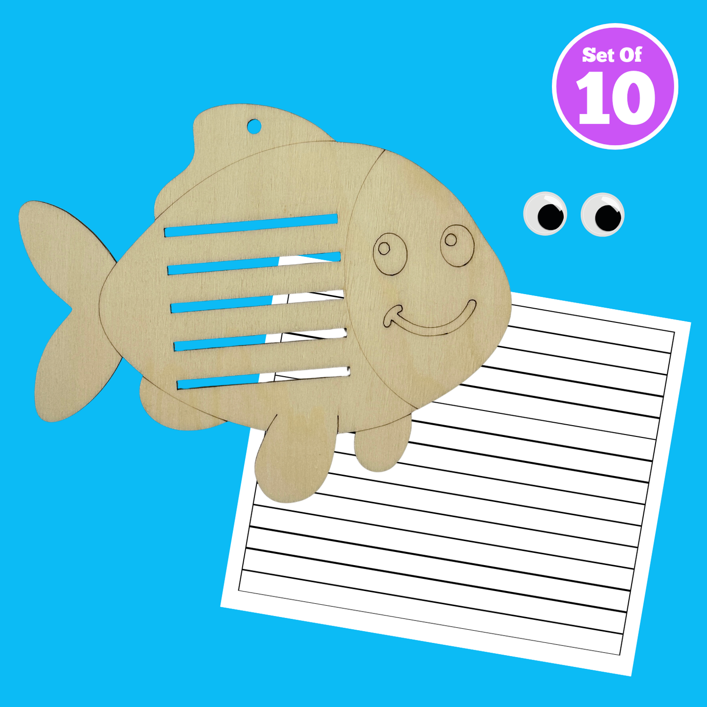 Set of 10 - Weaving Fish