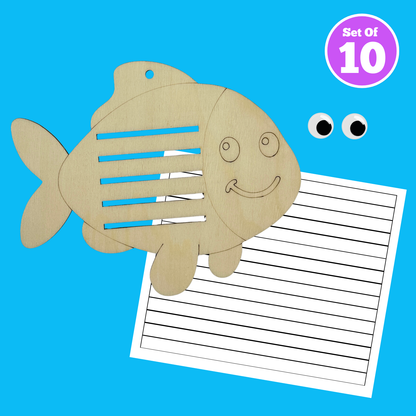 Set of 10 - Weaving Fish