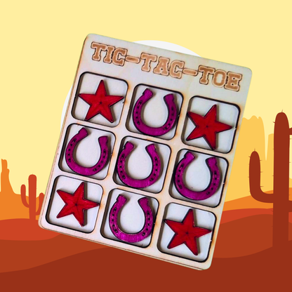 Set of 10 - Western Tic Tac Toe