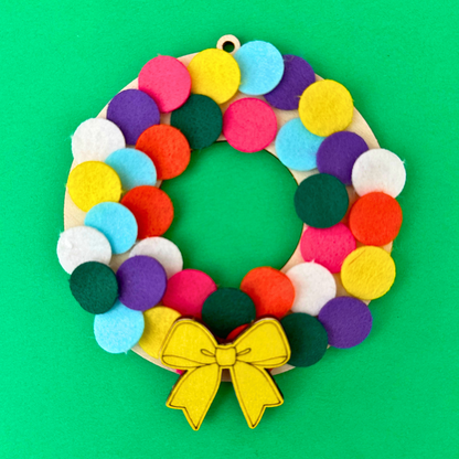 Whimsical Mini Christmas Wreath