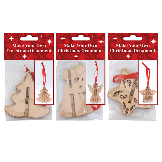 Christmas DIY 3D Wooden Ornament