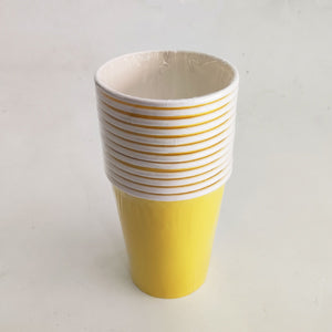 Yellow Paper Cups 12pcs – The Make Company