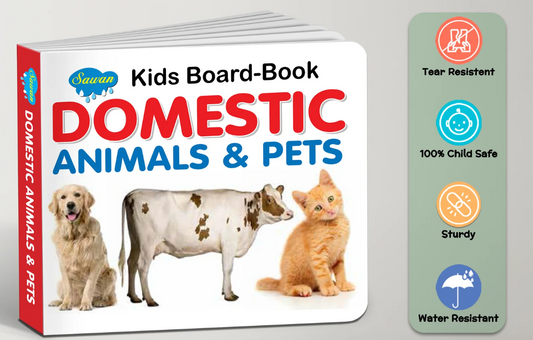 SALE- Domestic Animals and Pets Board Book
