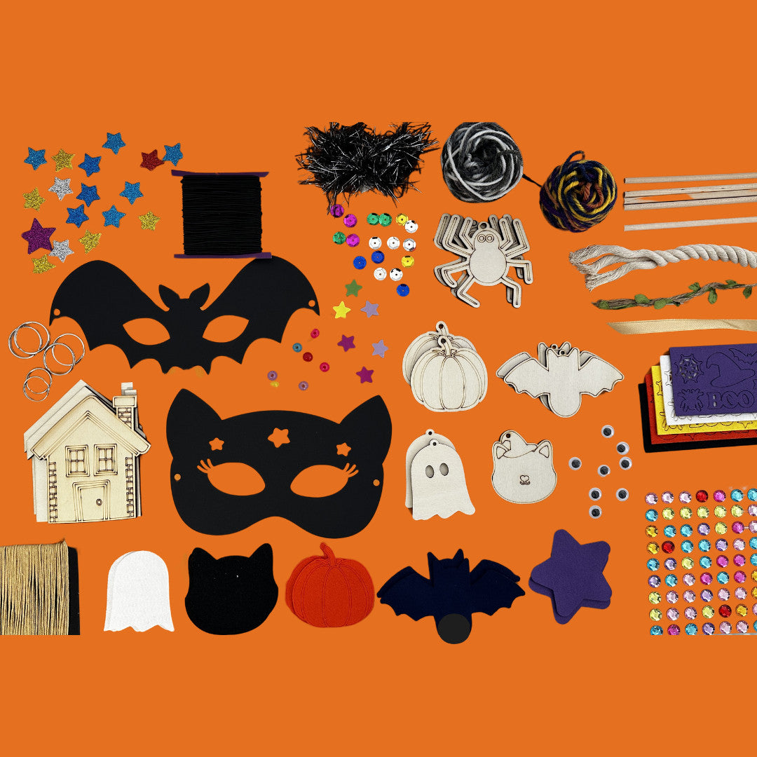 Bulk Halloween 100 Crafts Box