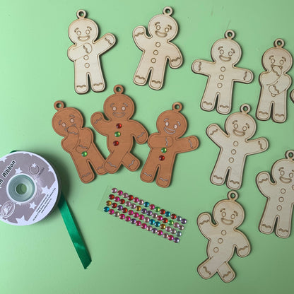 Set of 10 - Mini Gingerbread Men