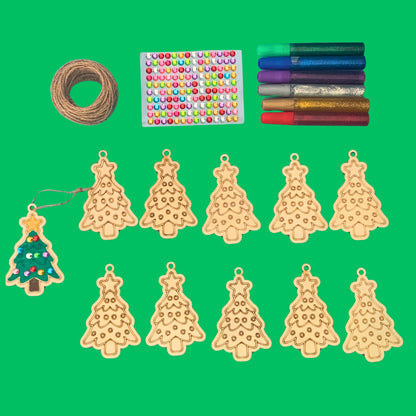 Set of 10 - Christmas Tree Decoration