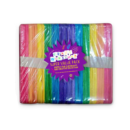 jumbo colour popsicle sticks bulk