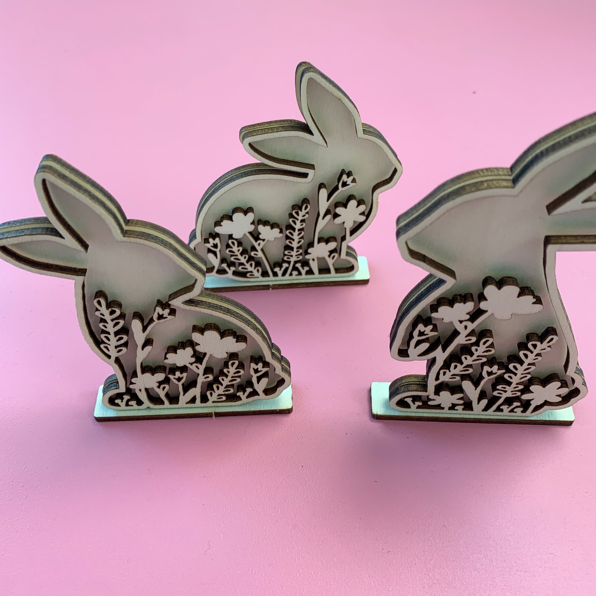 Decorative Silhouette Bunnies