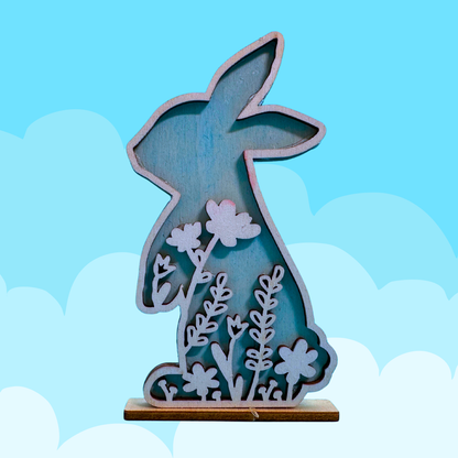 Set of 10 - Silhouette Bunny