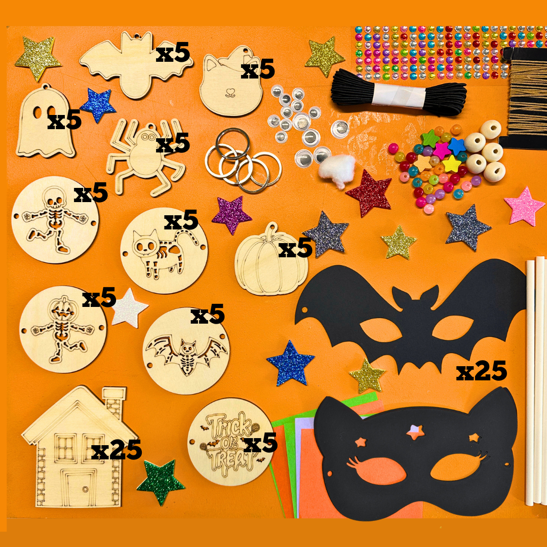 Bulk Halloween 100 Crafts Box