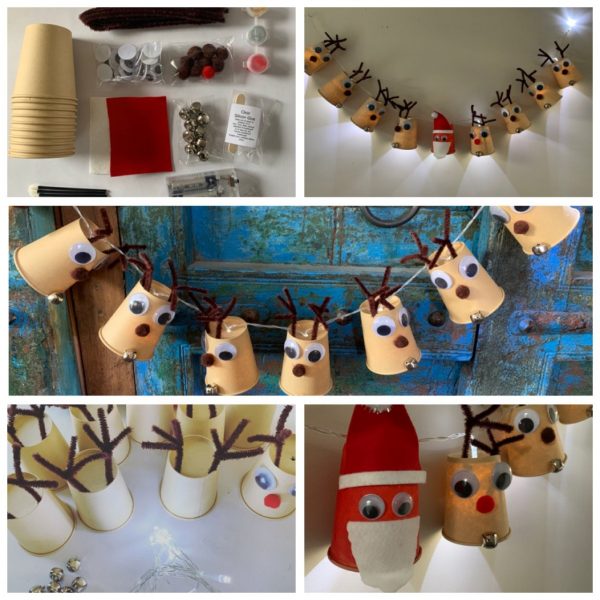 Santa & Reindeer String Lights - The Make Company