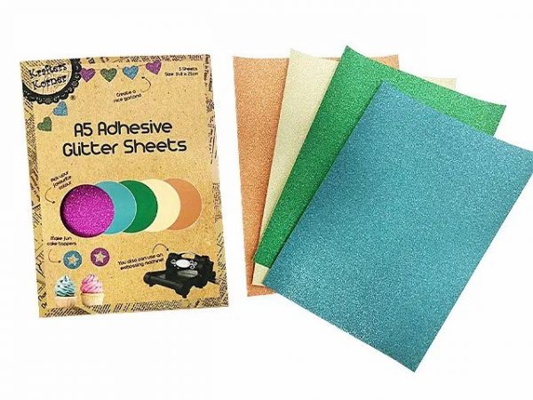 A5 Adhesive Glitter Sheets