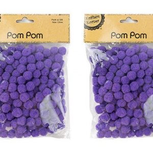 purple pom pom