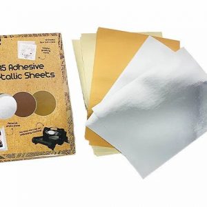 metallic adhesive sheets bright colours 10 sheets