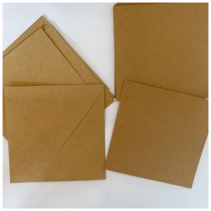 Kraft Cards and Envelope set