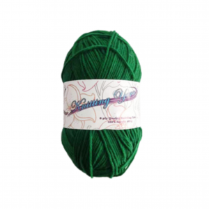 green knitting wool