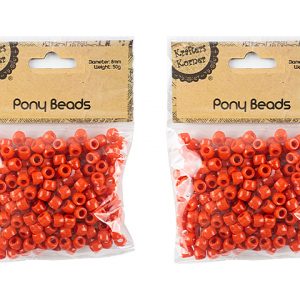 Pony Beads Red