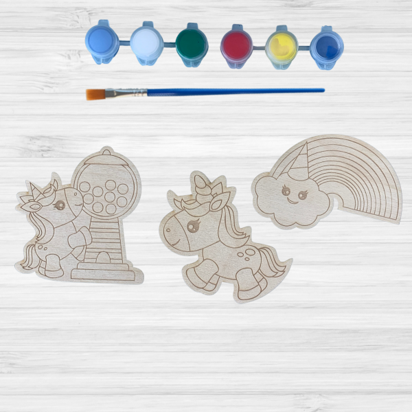 Unicorn Wooden Paint Bulk Set (10 Packs) - The Make Company