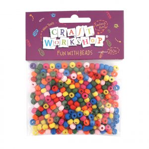 Small round wooden beads - multi colour 250pc