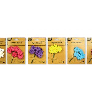 Paper Flowers - Pack of 6