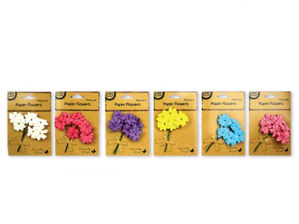 Paper Flowers - Pack of 6