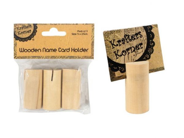 Wooden Name Card Holder