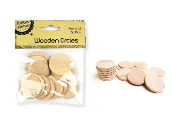 Wooden Circles 12 pack