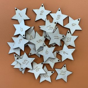 Advent wooden stars