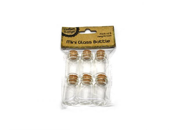 Mini Glass Bottles 6 pack
