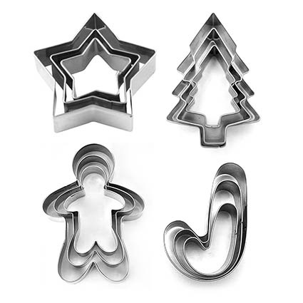 Christmas Cookie Cutters 3pc