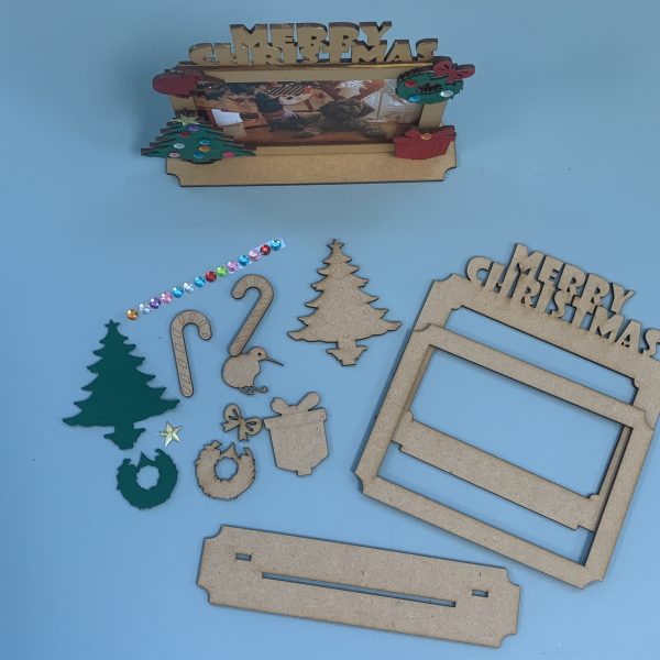 Merry Christmas Frame Kit - embellishment set