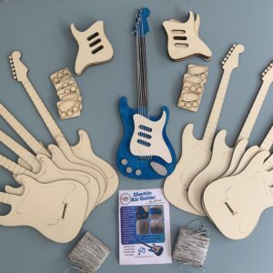 Wooden guitar craft set