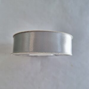 2cm silver satin ribbon