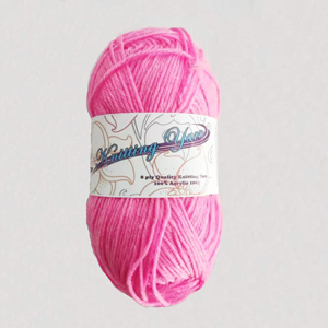 Pink wool acrylic yarn