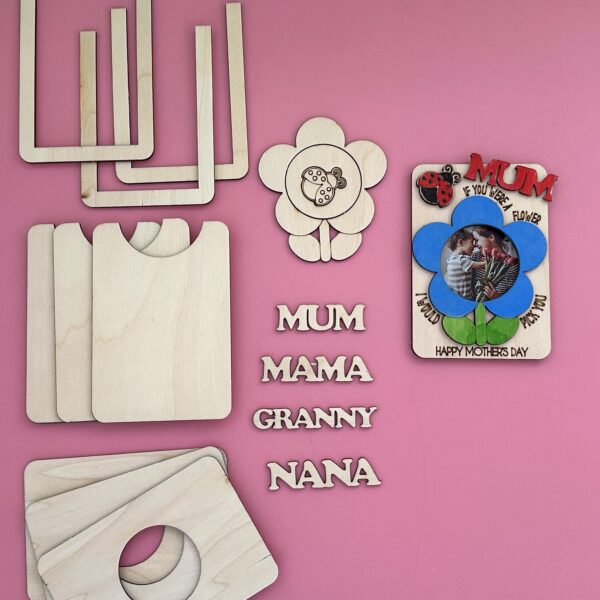 Mothers Day DIY Flower Magnetic Photo Frame