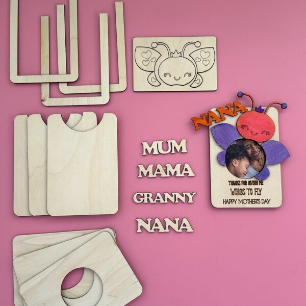 Mothers Day DIY Butterfly Magnetic Photo Frame