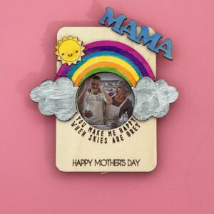 Mother's Day Photo Frame Rainbow Magnet